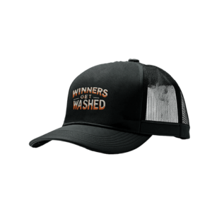 winners get washed hat - black